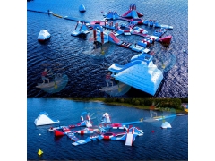 asia inflatables의 TUV 거대한 물 아쿠아 파크 플로팅 워터 파크 풍선

