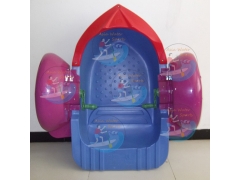 Inflatable Water Park Business Plan, Multicolored Paddle Boat & Lakes Entrance Aqua Park